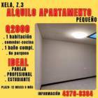 ALQUILO APARTAMENTO PEQUE&Ntilde;O, XELA Z.3 cerca de emax, enco