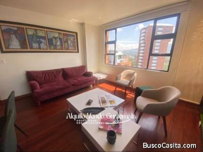 Apartaestudio Amoblado en Alquiler Zona 14, 60 m2, 1 Parqueo, US$850